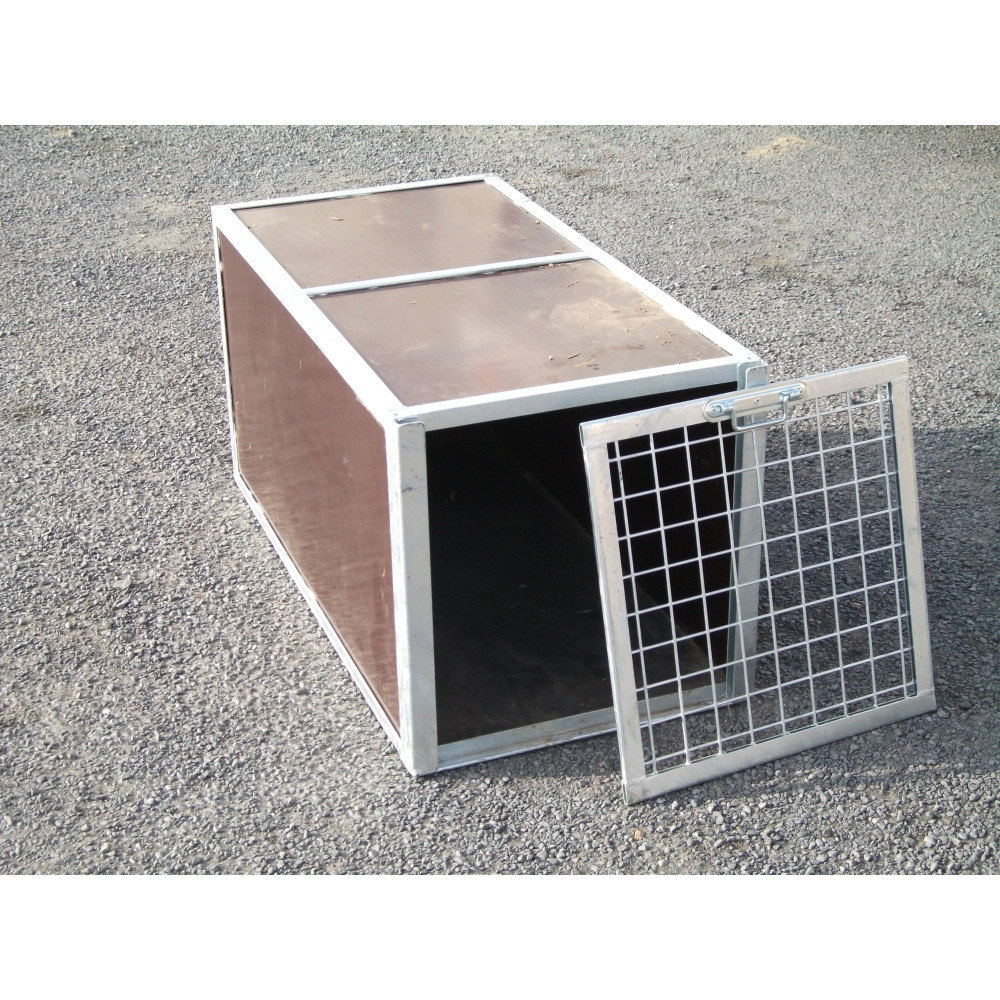 Cage de transport pour chien 1 x 0,50 x 0,50 m porte de face