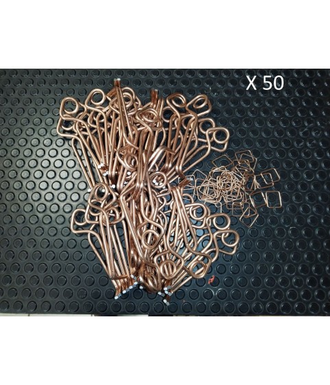20 Pièges à Taupes Marqueurs Haute Visibilité Rose - Longueur 42 Cm - Plastique Robuste Léger