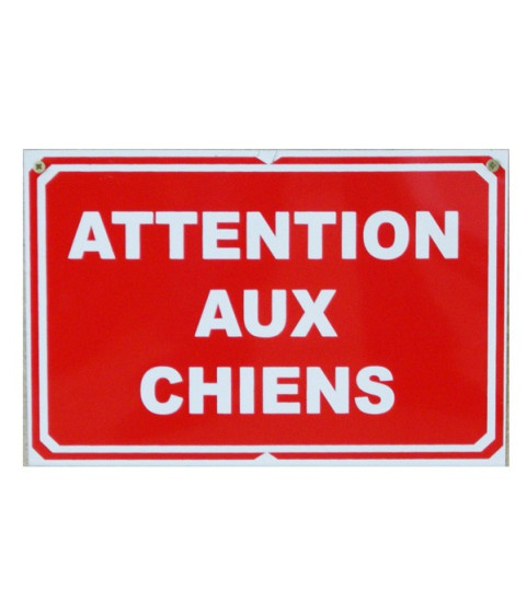 Pancarte : Attention au chien