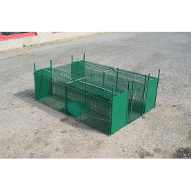 Cage 3 compartiments 150x105x45